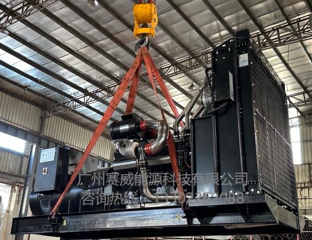 一台800KW发电机组今日出厂发往项目地